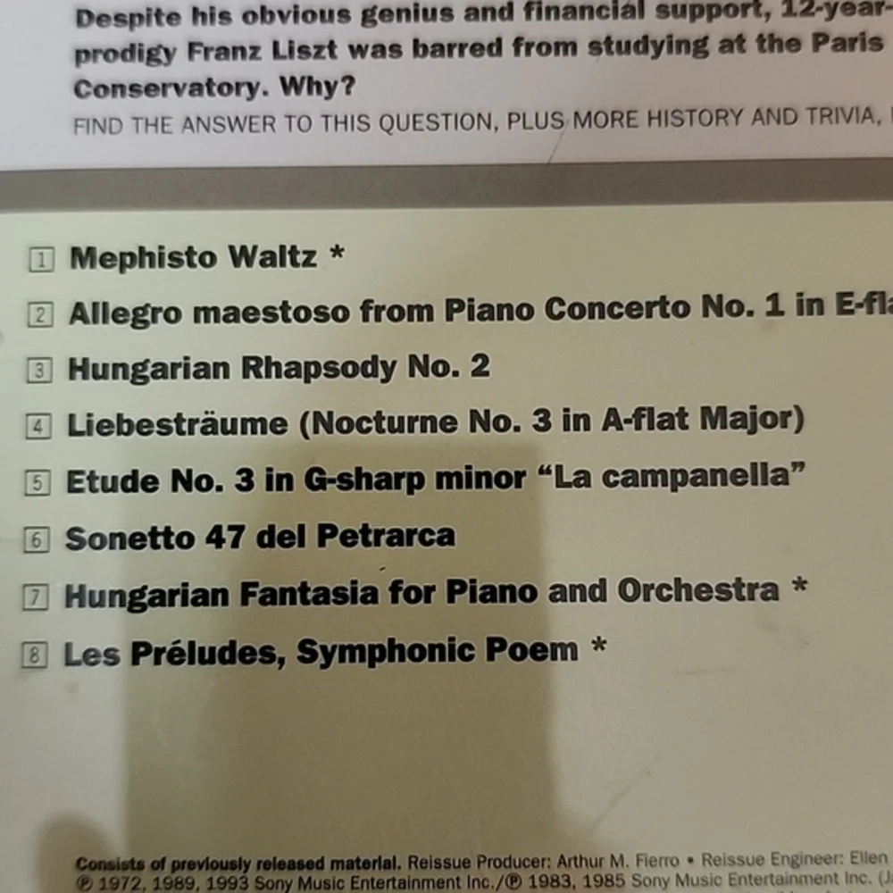 Liszt‎ Greatest Hits